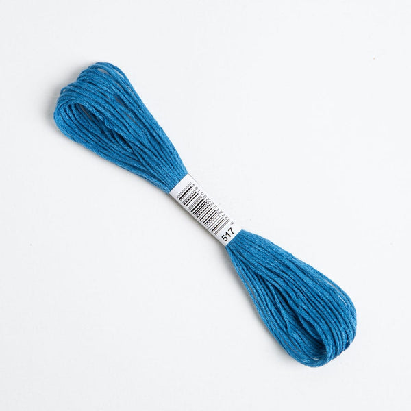 Blue Topaz Embroidery Thread Floss 517 - Wool Couture