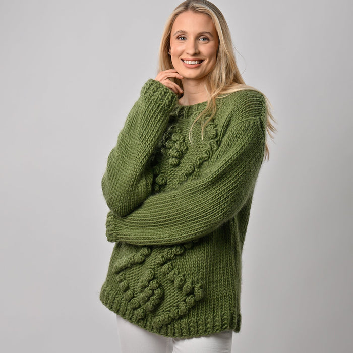 Bobble Jumper Knitting Kit - Wool Couture