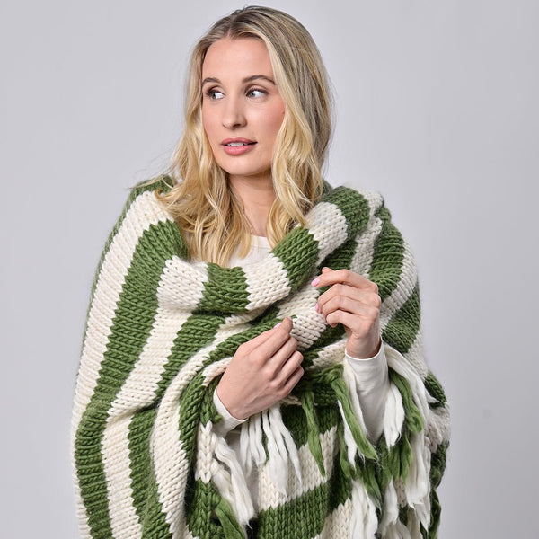 Breton Stripe Wrap Knitting Kit - Wool Couture