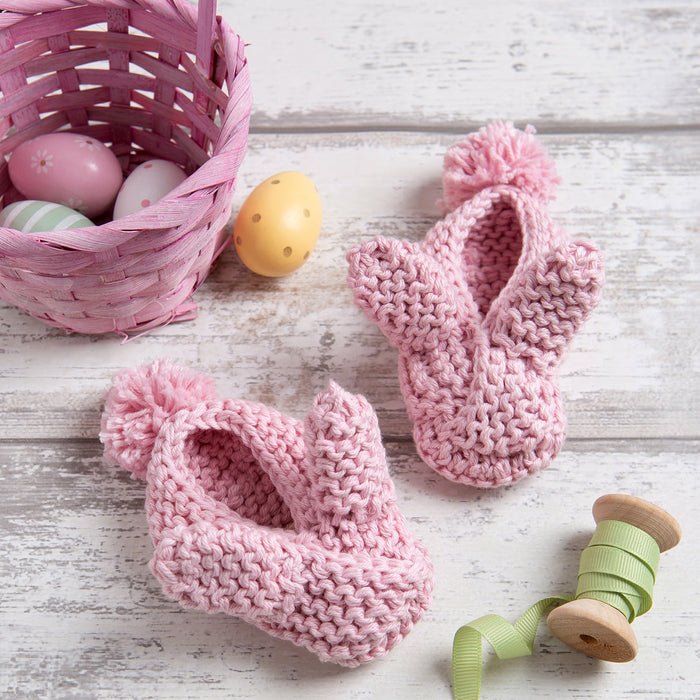 Bunny Ear Baby Slippers Knitting Kit - Easter - Wool Couture