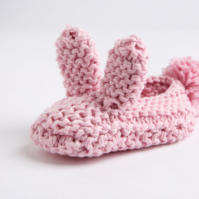 Bunny Ear Baby Slippers Knitting Kit - Easter - Wool Couture