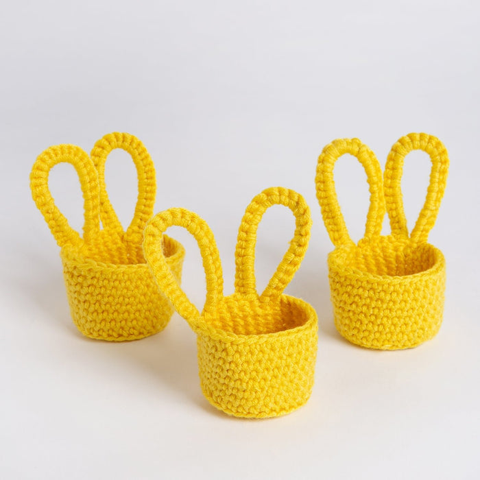 Bunny Egg Cup Trio Crochet Kit - Wool Couture