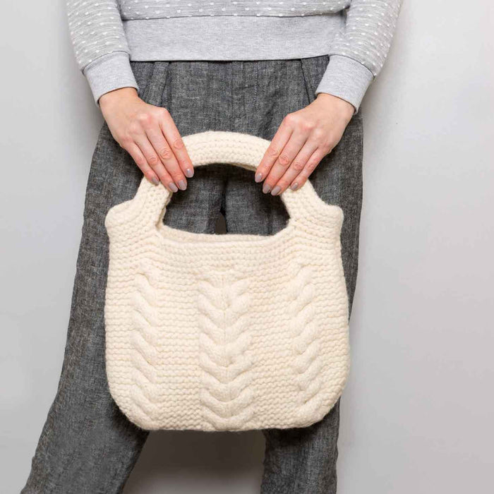 Cable Bag Knitting Kit - Wool Couture