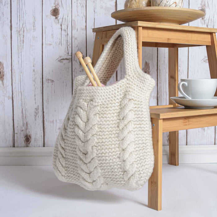 Cable Bag Knitting Kit - Wool Couture