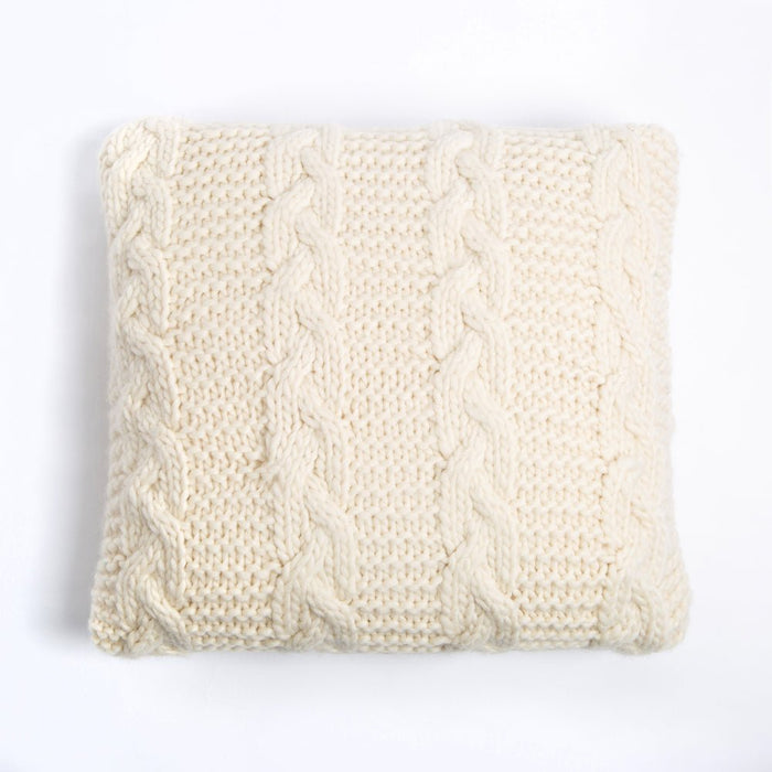 Cable Cushion Knitting Kit - Wool Couture