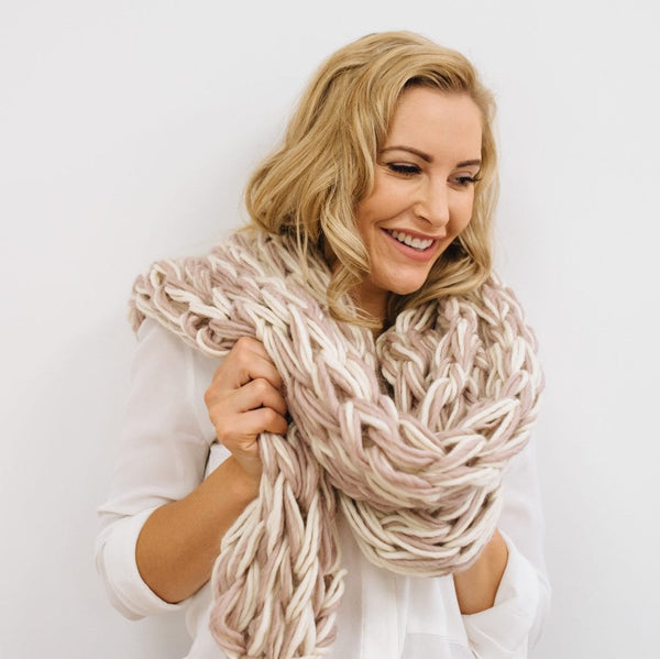 Carro Scarf Arm Knitting Kit - Wool Couture