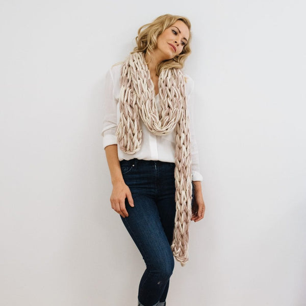 Carro Scarf Arm Knitting Kit - Wool Couture