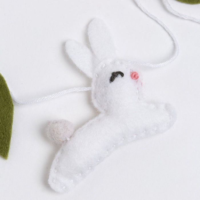 Carrot and Rabbit Garland Felt Craft Kit - Wool Couture