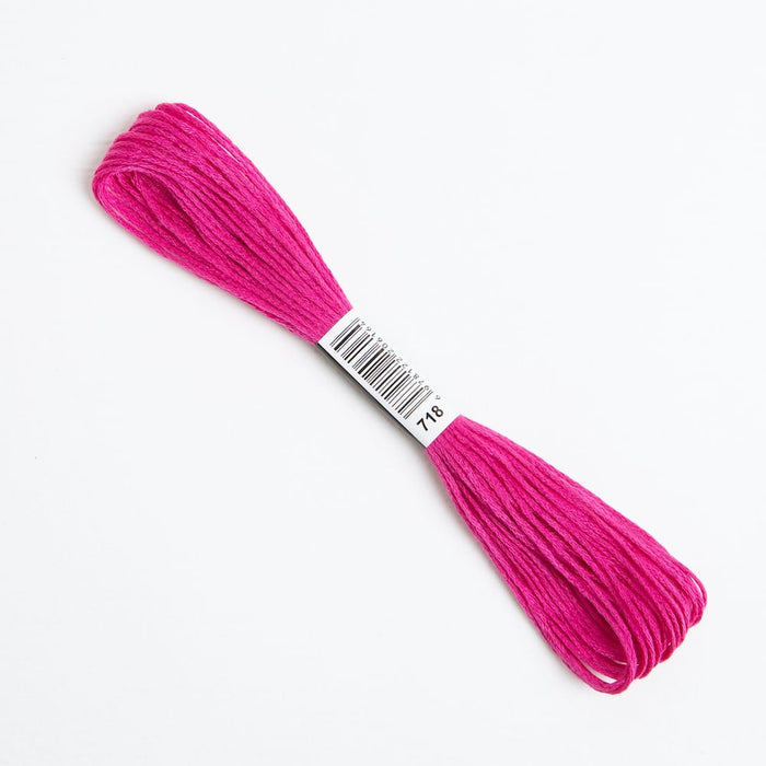 Cerise Pink Embroidery Thread Floss 718 - Wool Couture