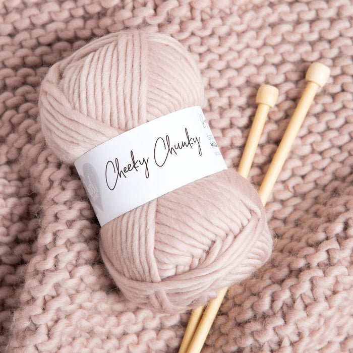 Baby Pink Super Chunky Yarn. Cheeky Chunky Yarn by Wool Couture. 200g Skein Chunky  Yarn in Baby Pink. Pure Merino Wool. 