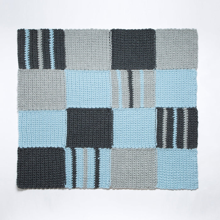 Chequered Blanket Crochet Kit - Beginner Basics - Wool Couture