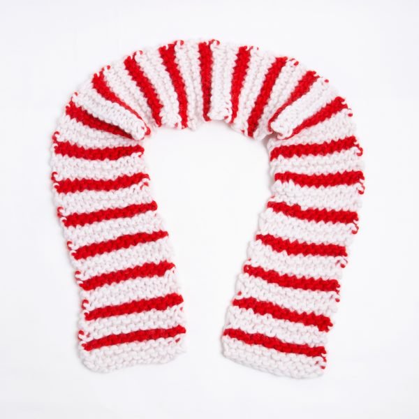 Children’s Candy Cane Scarf Knitting Kit - Wool Couture