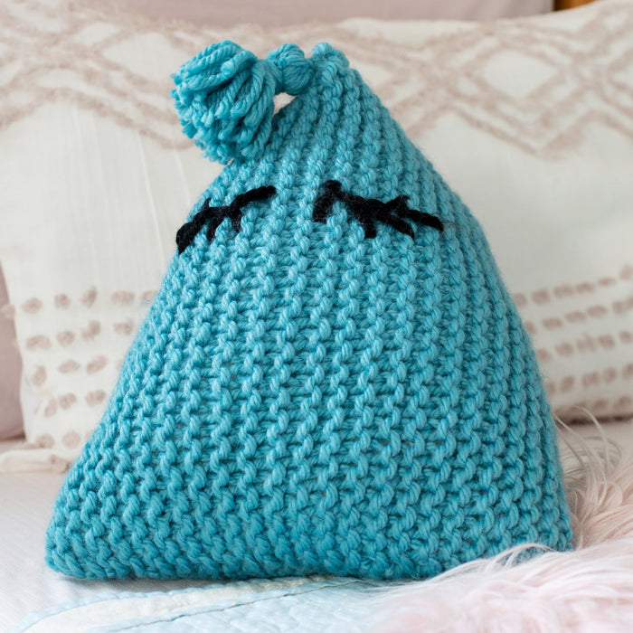 Children's Cushion Knitting Kit - Beginners Basics - Wool Couture