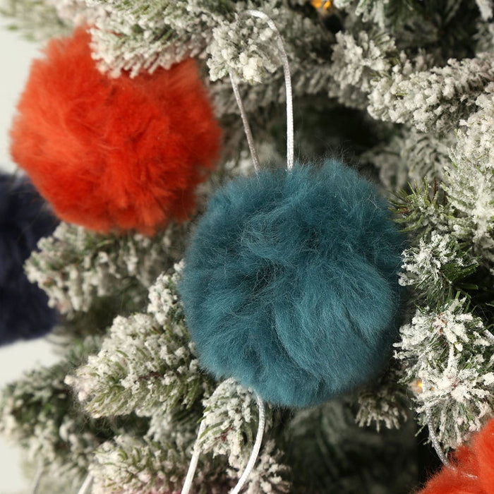 Christmas Bauble Pompom Craft Kit Muted - Wool Couture