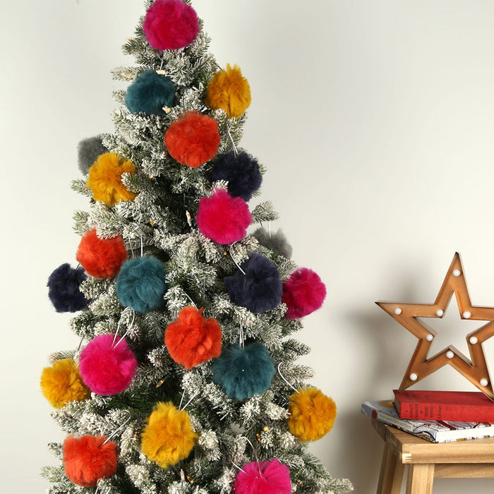 COHEALI 2pcs Fringe Trim Ribbon Christmas Tree Decor Pom Pom Ribbons for  Crafts Glitter Pom Poms for Crafts Christmas Pom Pom Balls DIY Ribbon  Crafts