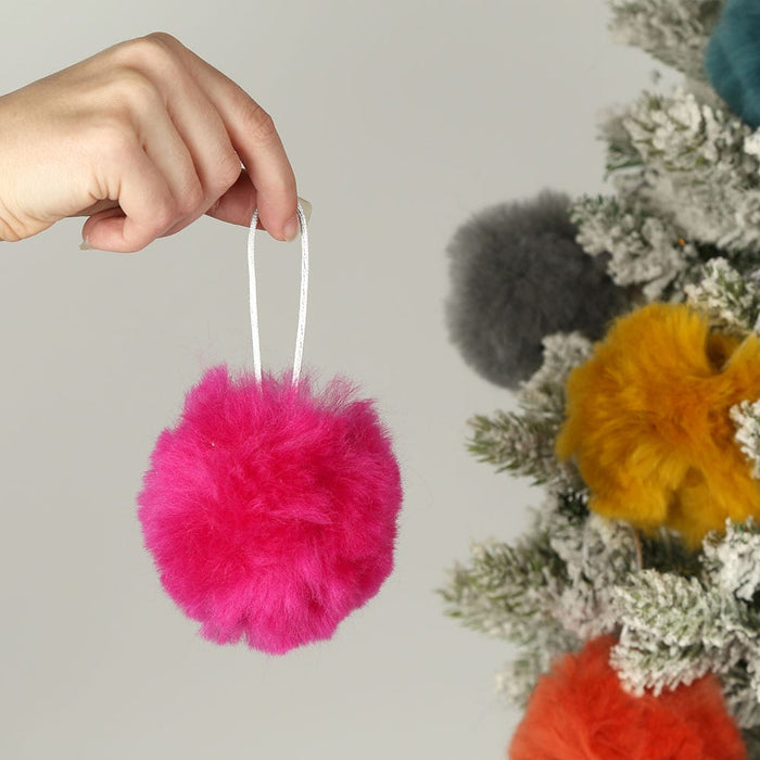 Christmas Bauble Pompom Craft Kit Muted - Wool Couture