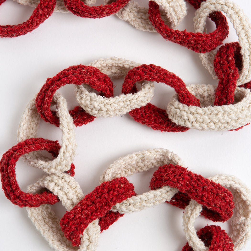 Christmas Gonk Garland and Paper Chain Knitting Kit | Wool Couture