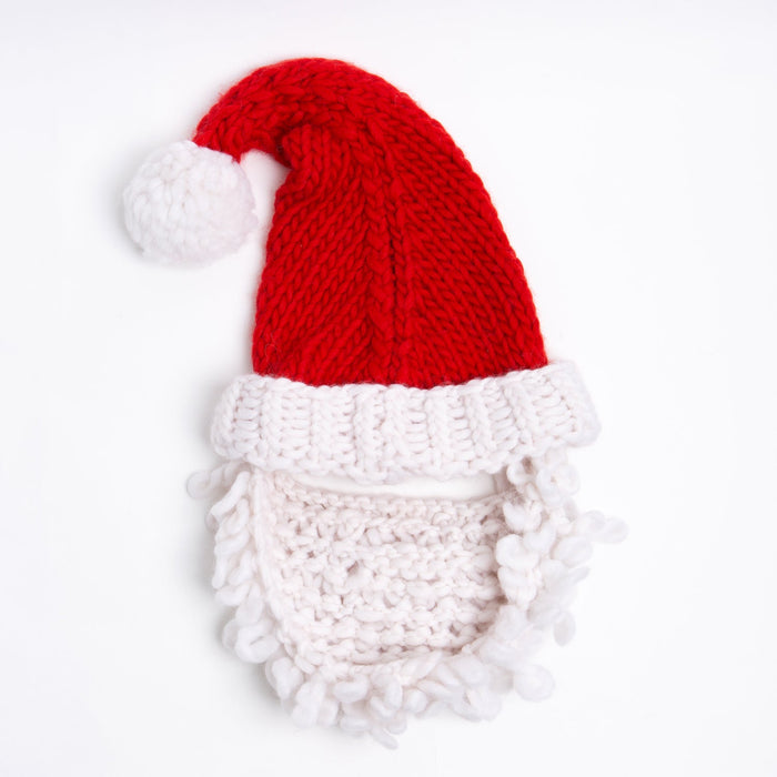 Christmas Knitting Kit - Santa's Hat and Beard - Wool Couture