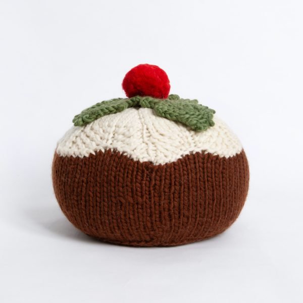 Christmas Pudding Knitting Kit - Wool Couture