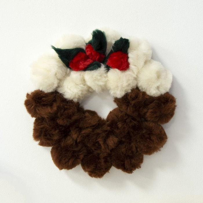 Christmas Pudding Wreath Pom Pom Craft Kit - Wool Couture