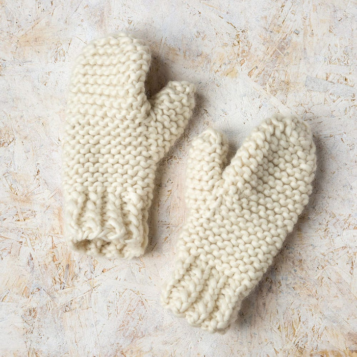 Chunky Mittens and Headband Knitting Kit - Wool Couture