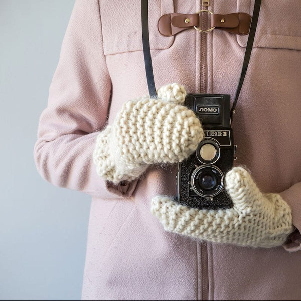 Chunky Mittens and Headband Knitting Kit - Wool Couture