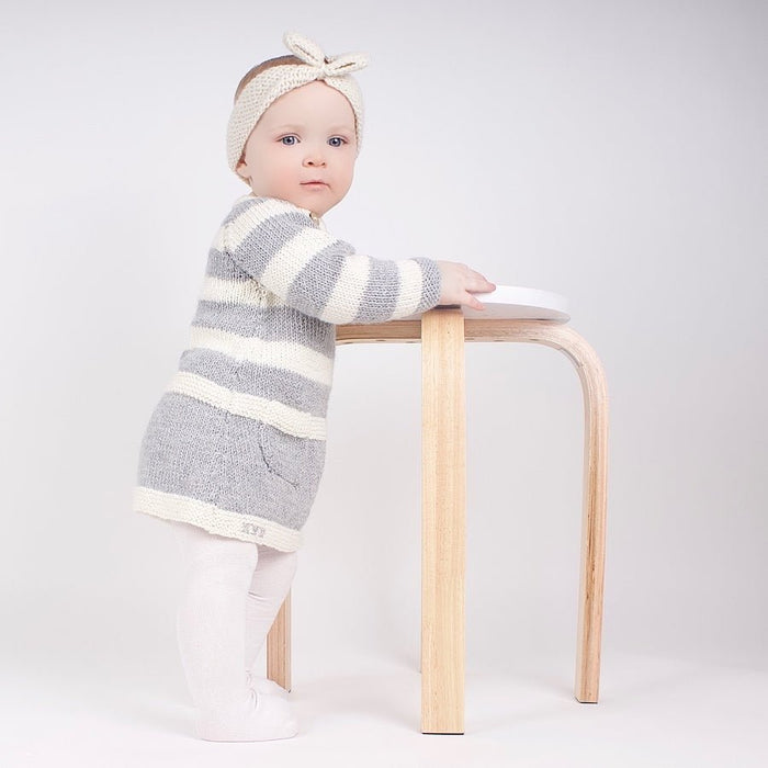 Clover Dress Baby Knitting Kit - Wool Couture