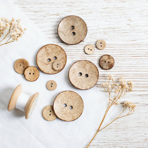 Coconut Buttons 12mm | 22mm | 50mm - Wool Couture