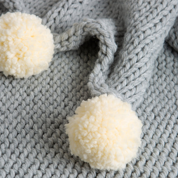 College Blanket Knitting Kit - Beginner Basics - Wool Couture