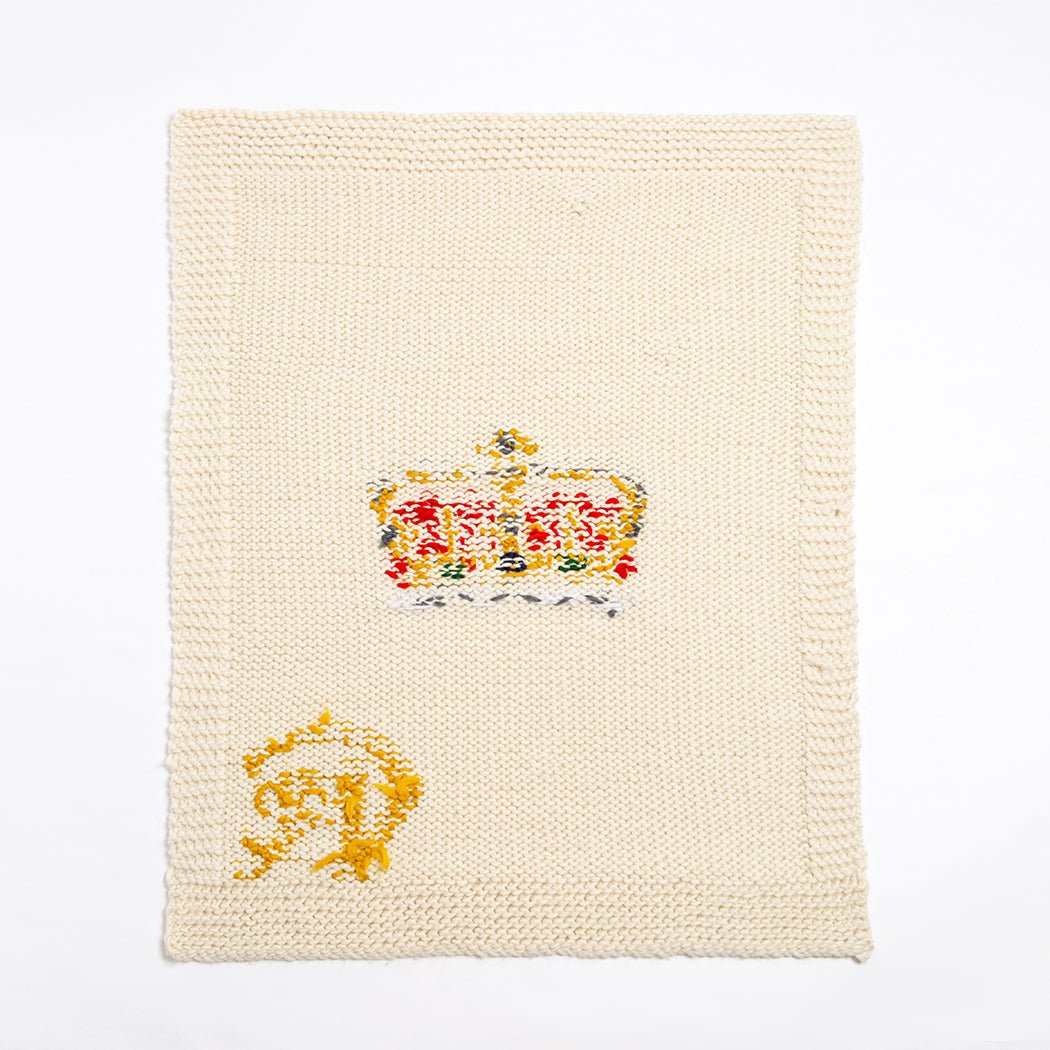 Coronation Crown Blanket Knitting Kit Wool Couture