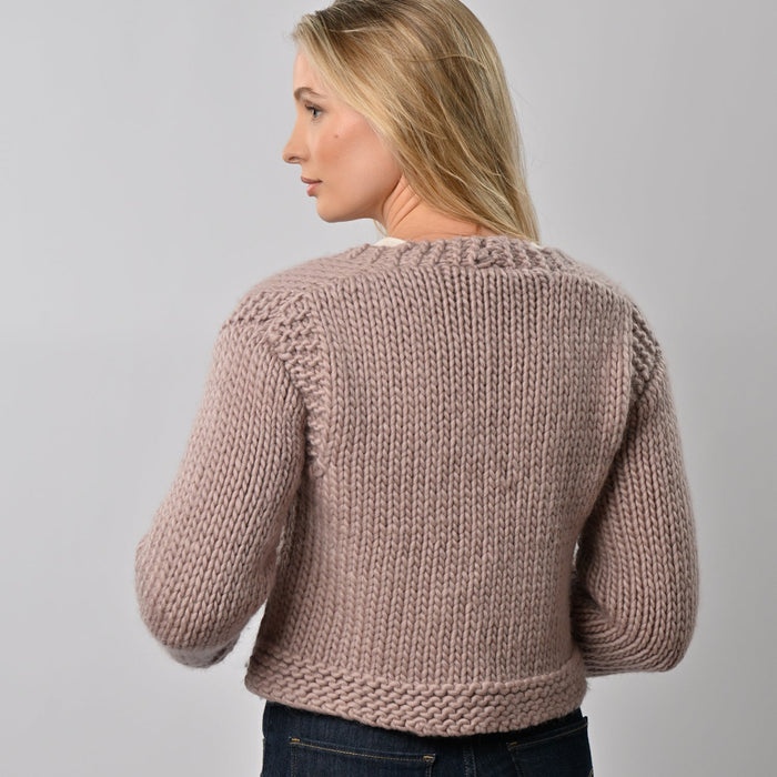 Cropped Cardigan Knitting Kit - Wool Couture