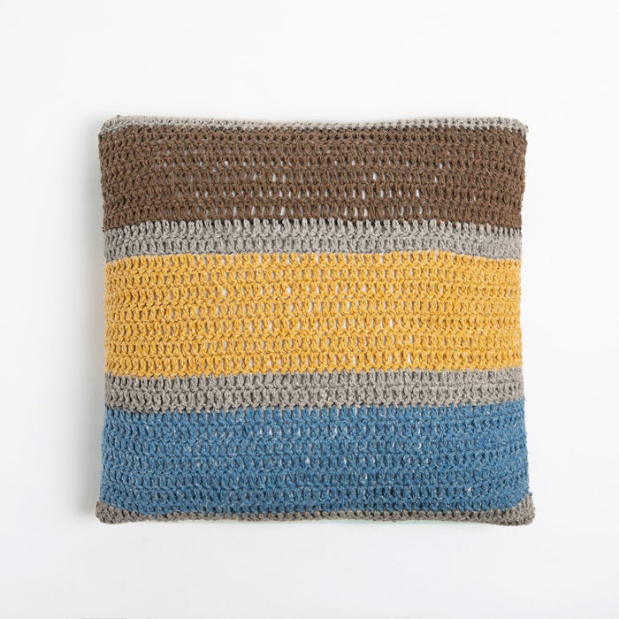 Cushion Crochet Kit - Misty Rainbow - Wool Couture