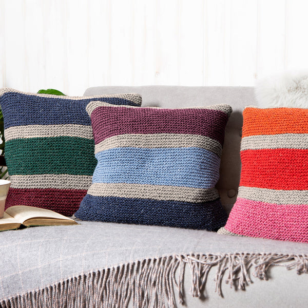 Cushion Knitting Kit - Misty Rainbow - Wool Couture