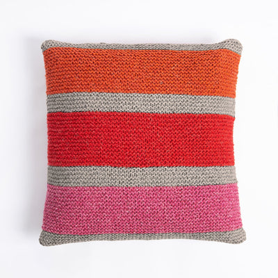 Cushion Knitting Kit - Misty Rainbow - Wool Couture