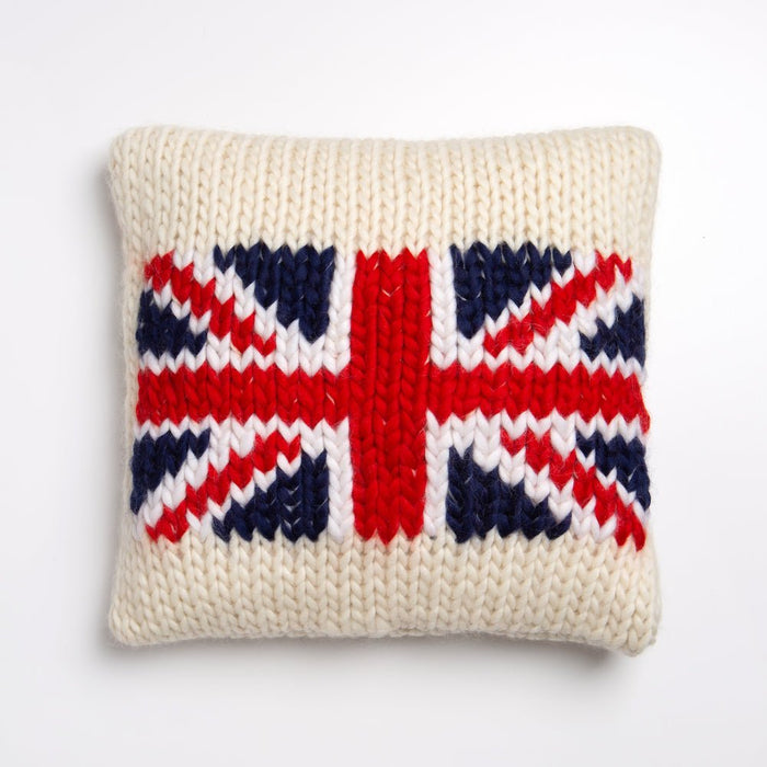 Cushion Knitting Kit - Union Jack - Wool Couture