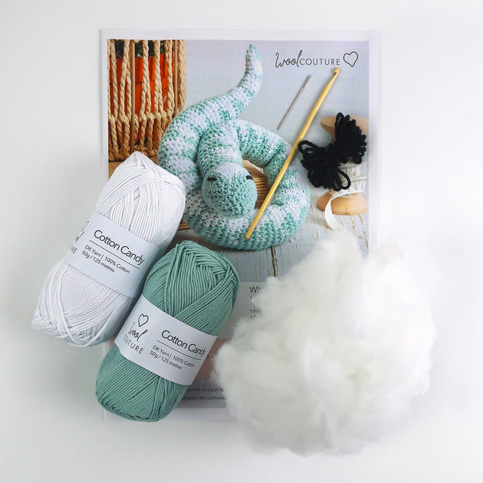 Cyril The Snake - Cotton Crochet Kit - Wool Couture