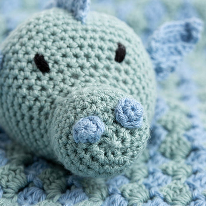 Dom The Dragon Baby Comforter Crochet Kit - Wool Couture