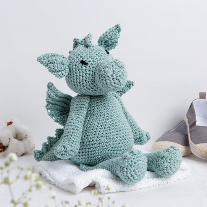 Dom The Dragon Crochet Kit - Cotton Collection - Wool Couture