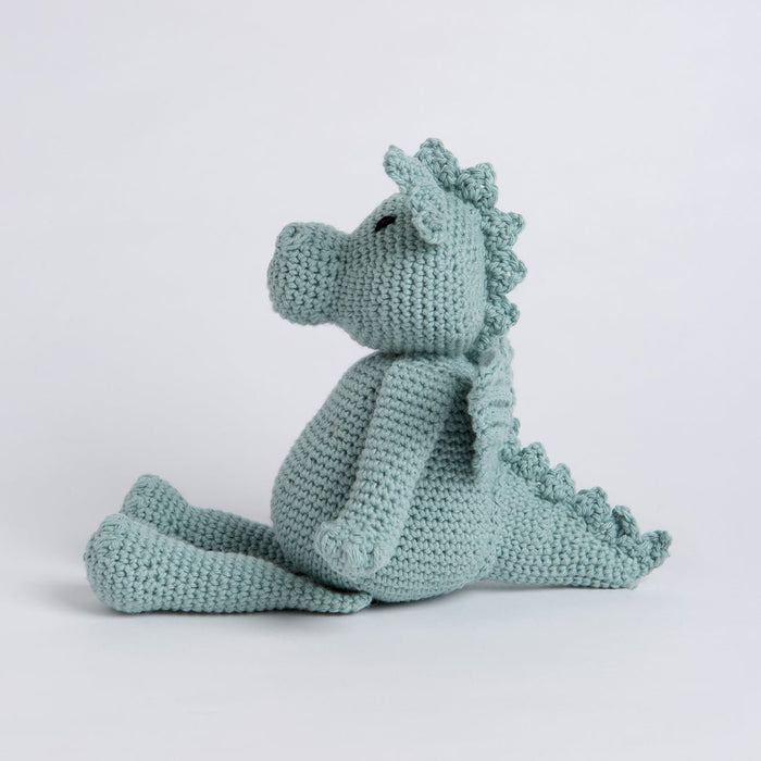 Kit Crochet Débutant Dragon - Complet Avec Fil, Crochet, Aiguille, Yeux Et Rembourrage - Idéal Loisirs Créatifs - 13