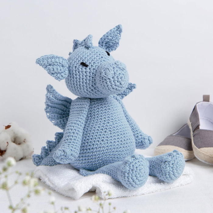 Dom The Dragon Crochet Kit - Cotton Collection - Wool Couture