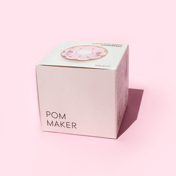 Donut Pom Maker - Medium - Strawberry - Wool Couture