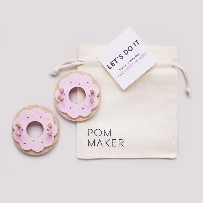 Donut Pom Maker - Medium - Strawberry - Wool Couture