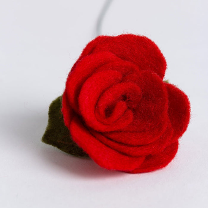 Dozen Red Roses Felt Kit - Valentines - Wool Couture