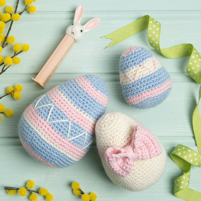 Easter Eggs Trio Crochet Kit - Wool Couture