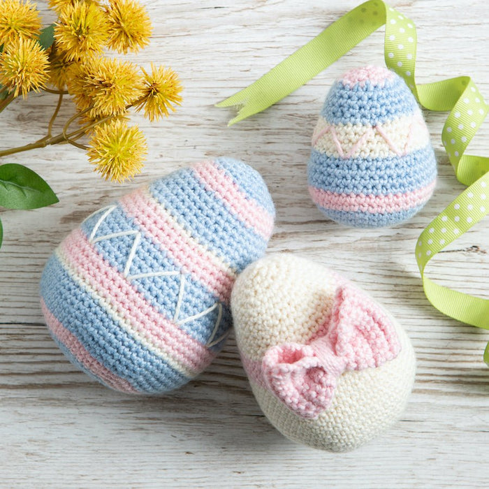 Easter Eggs Trio Crochet Kit - Wool Couture