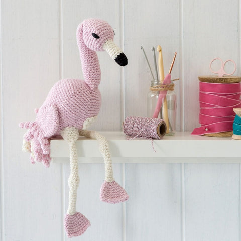 Eliza the Flamingo Crochet Kit - Wool Couture