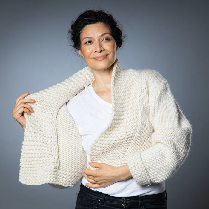 Ella Cardi Knitting Kit - Wool Couture