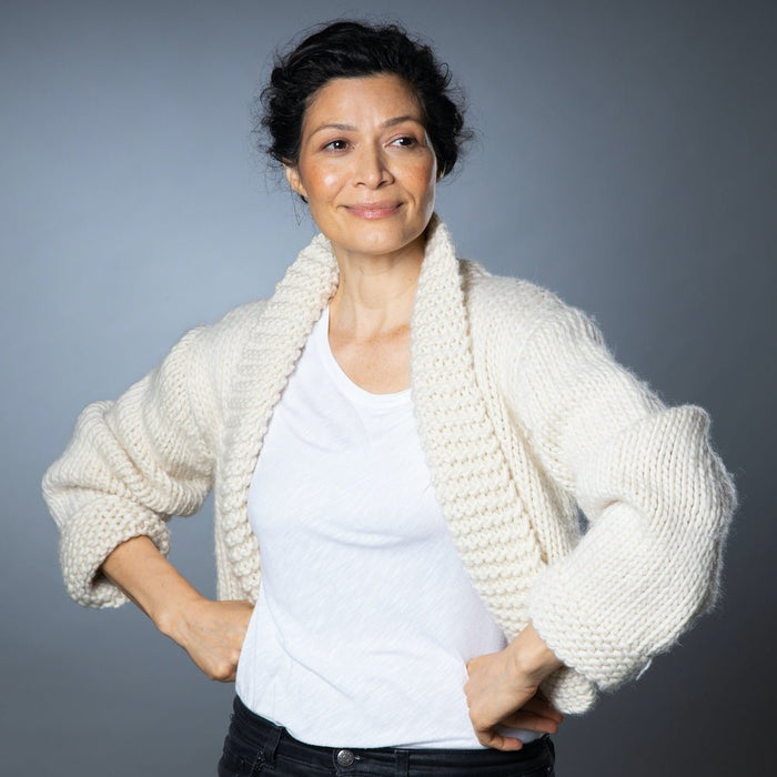 Ella Cardi Knitting Kit - Wool Couture