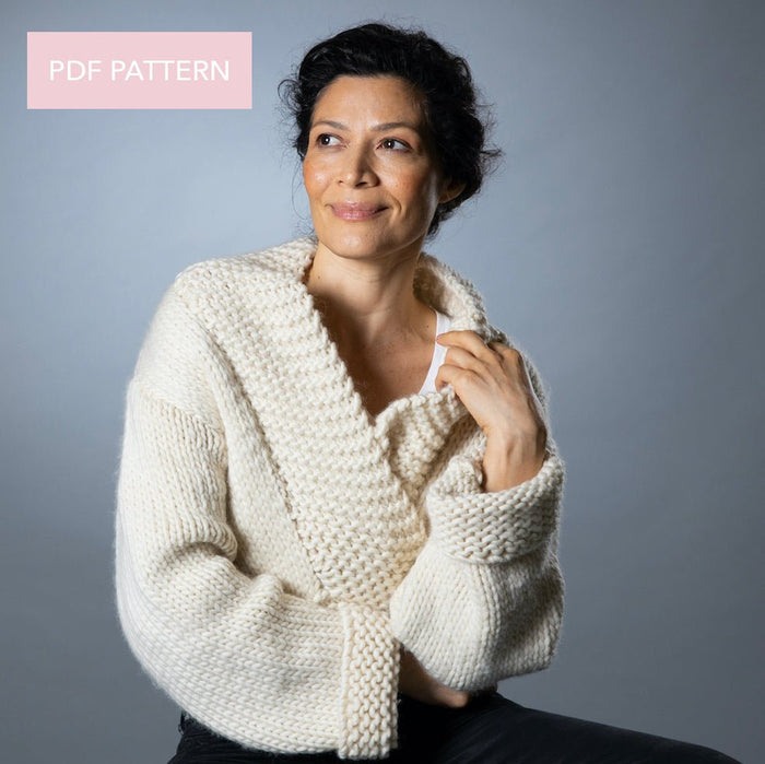 Ella Cardigan Knitting PDF Pattern - Wool Couture