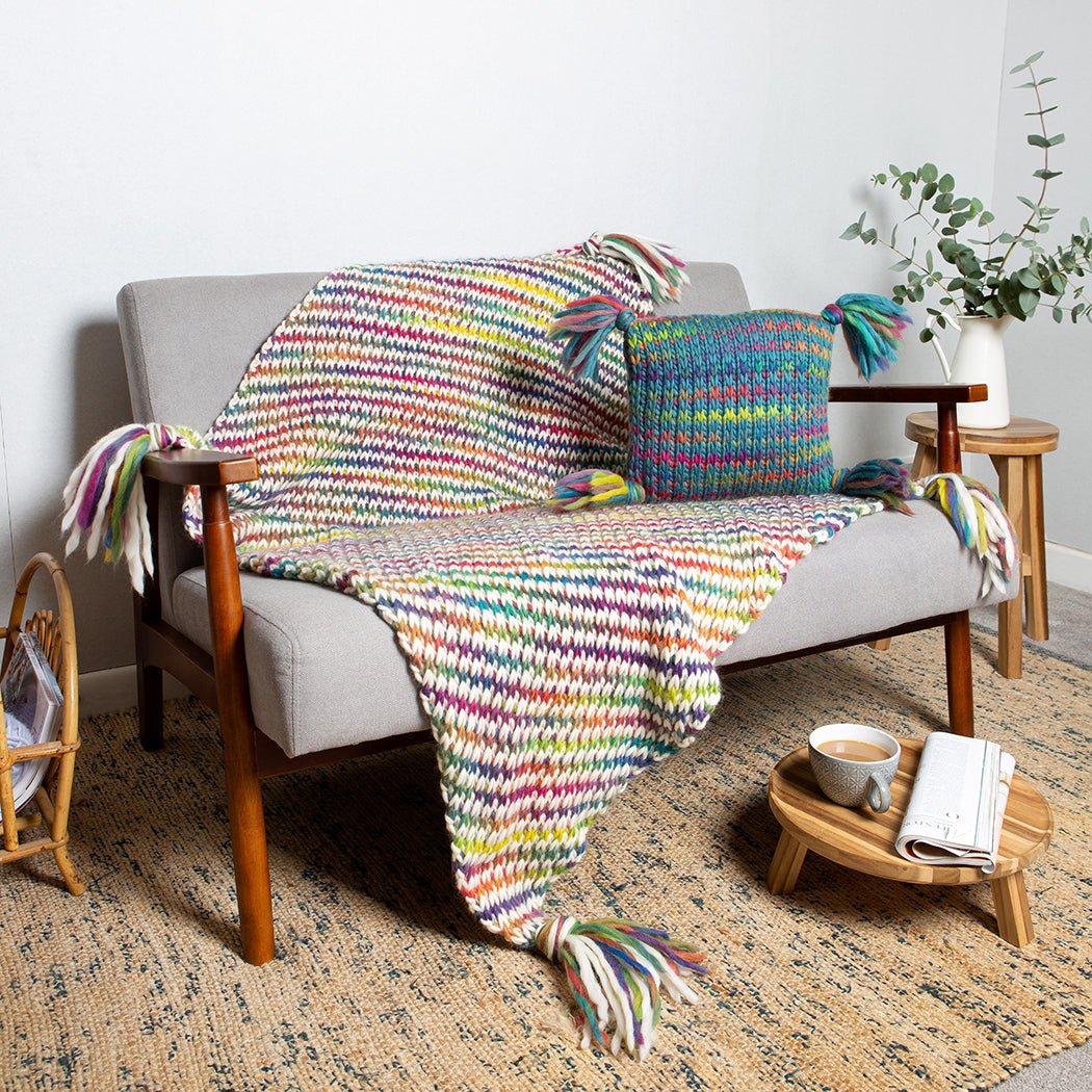 Ellie Cushion Knitting Kit Wool Couture